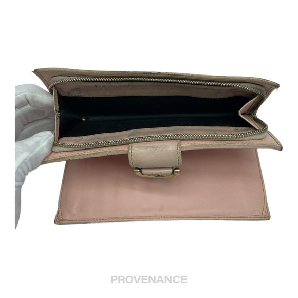 🔴 Gucci Long Wallet - GG Canvas Powder Pink - Picture 6 of 8